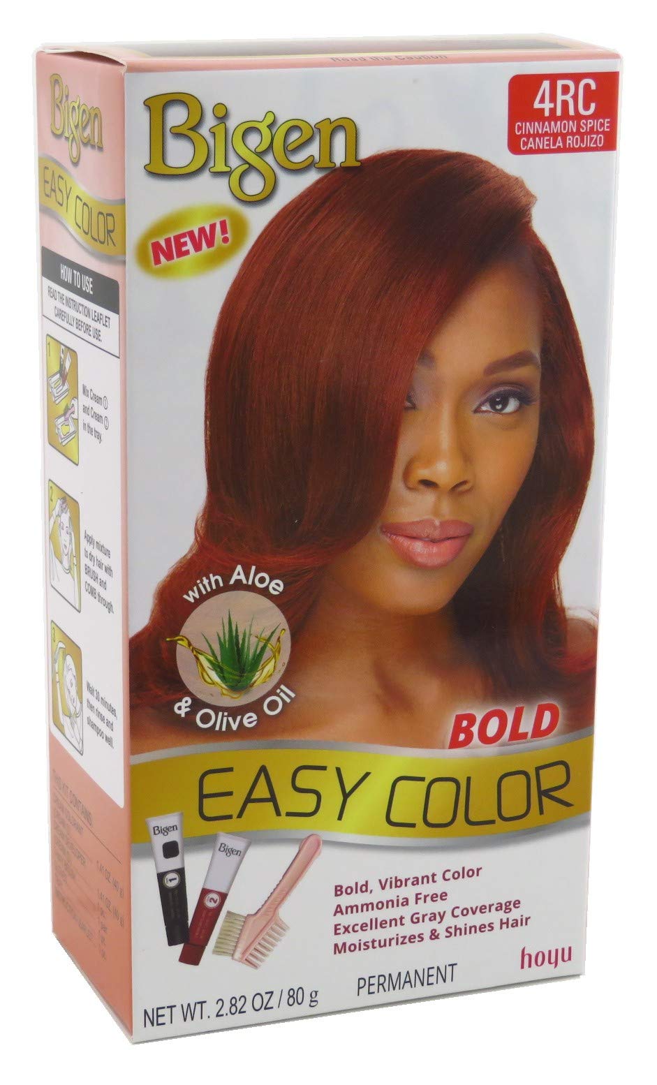 Amazon.com : Bigen Easy Color #4RC Cinnamon Spice 2.82 Ounce (2